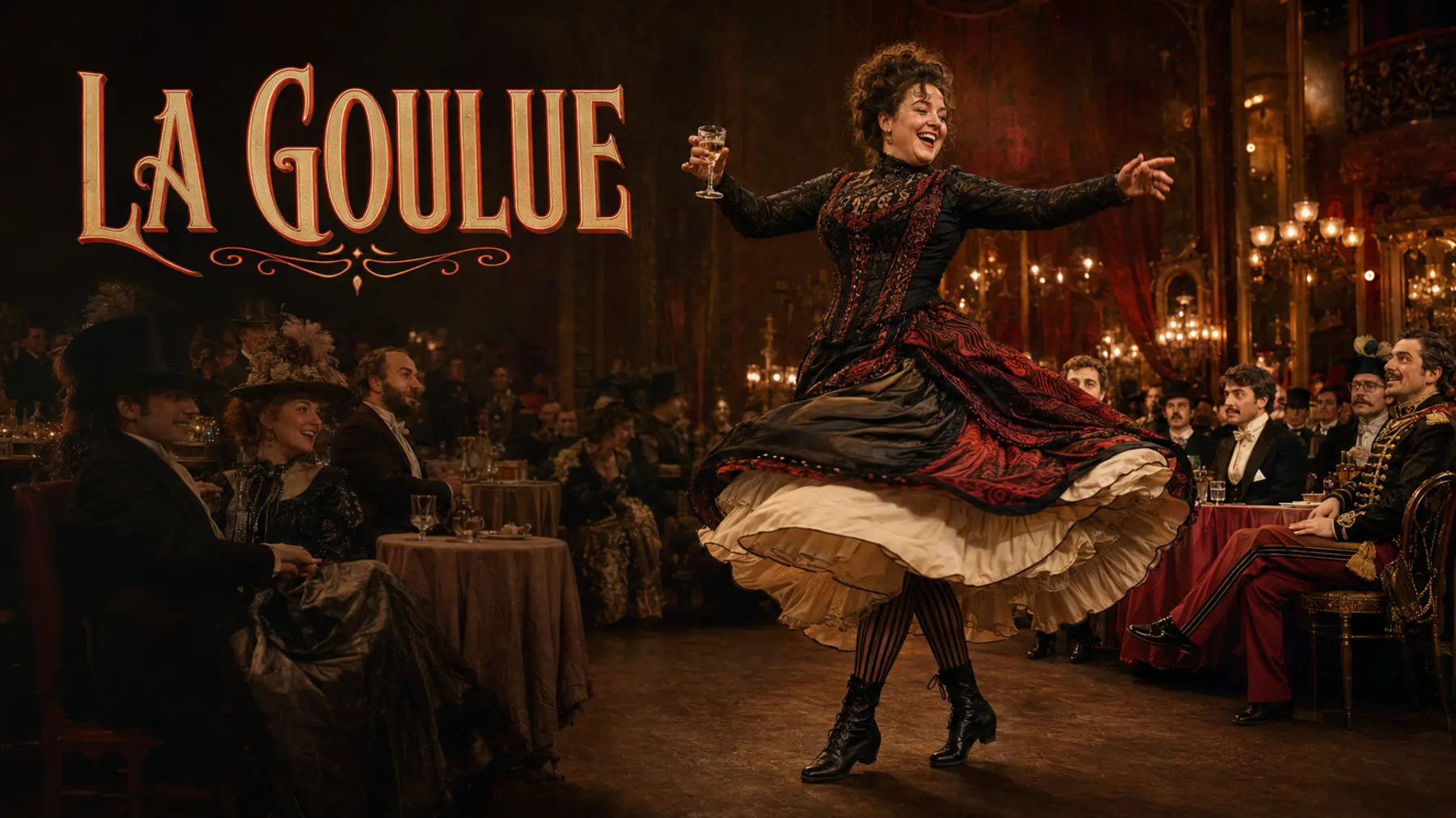 Louise Weber, dite La Goulue, au Moulin Rouge
